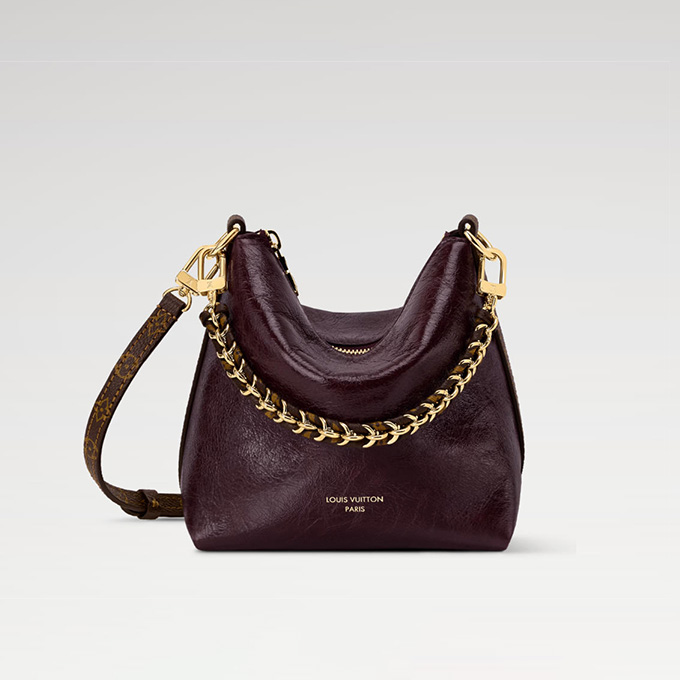 lv louis vuitton multipass mini shiny cracked leather hobo bag #m3a247